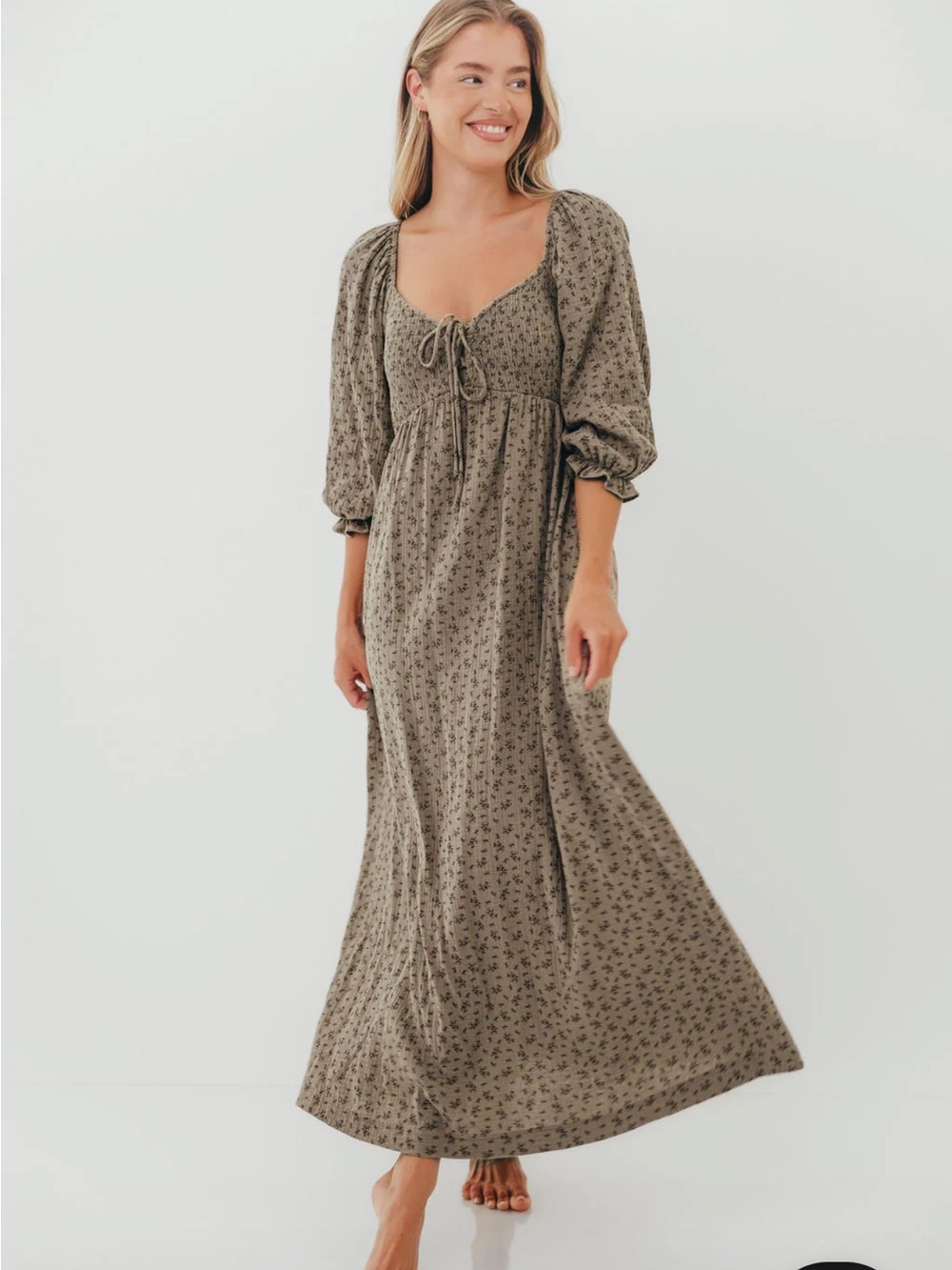 Cecilia 100% Cotton Smocked Maxi Dress